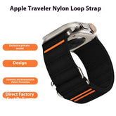 Elastic Nylon Watchband Stainless Steel Buckle